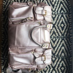 Rose gold House of Flynn camera bag Evermore